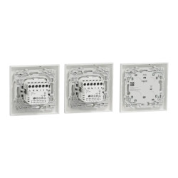 Wiser Odace - Kit commande sans fils et 2 volets roulants zigbee 3.0 encastré