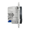 Wiser Odace - Prise 2P+T connectée - 16A  - zigbee - Anthracite