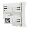 Wiser Unica - bouton poussoir - 10A - zigbee - blanc - méca seul