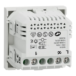 Wiser Unica - variateur rotatif - 2 fils - zigbee - blanc - méca seul