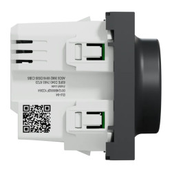 Wiser Unica - variateur rotatif - 2 fils - zigbee - anthracite - méca seul