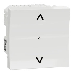 Wiser Unica - interrupteur volet-roulant - 4A - zigbee - blanc - méca seul