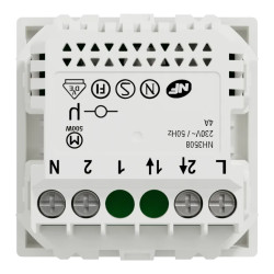 Wiser Unica - interrupteur volet-roulant - 4A - zigbee - blanc - méca seul