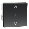 Wiser Unica - interrupteur volet-roulant - 4A - zigbee - anthracite - méca seul