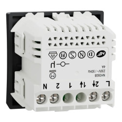 Wiser Unica - interrupteur volet-roulant - 4A - zigbee - anthracite - méca seul