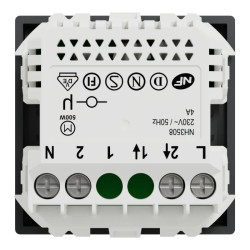 Wiser Unica - interrupteur volet-roulant - 4A - zigbee - anthracite - méca seul