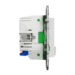 Wiser Unica - Prise 2P+T connectée - 16A  - zigbee - Blanc