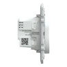 Wiser Ovalis - variateur poussoir - 2 fils - zigbee - Blanc