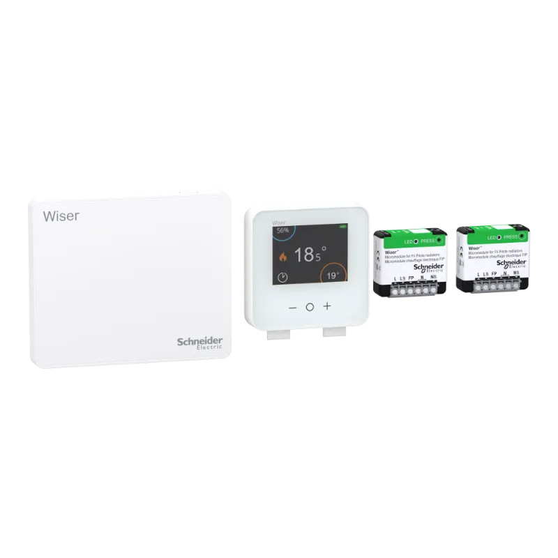 Wiser - kit thermostat connecté pour radiateurs FIP électriques Génération 2