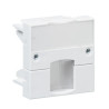 Actassi - support adaptable 45x45mm blanc polaire - volet incolore