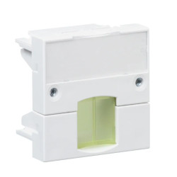 Actassi - support adaptable 45x45mm blanc polaire - volet jaune