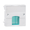 Actassi - support adaptable 45x45mm blanc polaire - volet vert