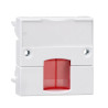 Actassi - support adaptable 45x45mm blanc polaire - volet rouge