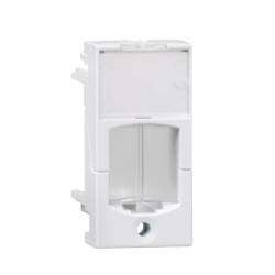 Actassi - support adaptable pour S-ONE 22,5x45mm blanc polaire - volet incolore