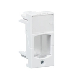 Actassi - support adaptable pour S-ONE 22,5x45mm blanc polaire - volet incolore