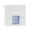 Actassi - support non-adaptable pour RJ45 S-ONE45x45mm blanc polaire -volet bleu