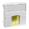 Actassi - support non-adaptable 45x45mm blanc polaire - volet jaune