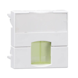 Actassi - support non-adaptable 45x45mm blanc polaire - volet jaune