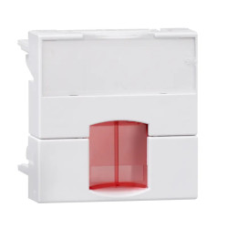 Actassi - support non-adaptable 45x45mm blanc polaire - volet rouge