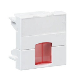 Actassi - support non-adaptable 45x45mm blanc polaire - volet rouge