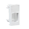 Actassi - support non-adaptable 22,5x45mm blanc polaire - volet incolore