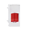 Actassi - support non-adaptable 22,5x45mm blanc polaire - volet rouge