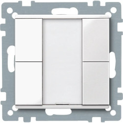 KNX M-Plan - commande multifonction - 4 BP - blanc polaire brillant