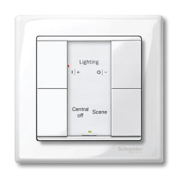 KNX M-Plan - commande multifonction - 4 BP - blanc polaire brillant