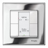 KNX M-Plan - commande multifonction - 4 BP - blanc polaire brillant