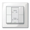 KNX M-Plan - commande multifonction - 8 BP - blanc polaire brillant