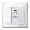 KNX M-Plan - commande multifonction - 8 BP avec récept. IR - blanc po. brill.