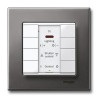 KNX M-Plan - commande multifonction - 8 BP avec récept. IR - blanc po. brill.