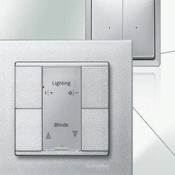 KNX M-Plan - commande multifonction - 4 BP - aluminium