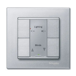 KNX M-Plan - commande multifonction - 4 BP - aluminium