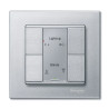 KNX M-Plan - commande multifonction - 4 BP - aluminium