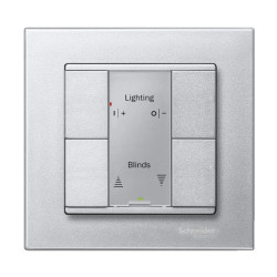 KNX M-Plan - commande multifonction - 4 BP - aluminium