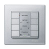 KNX M-Plan - commande multifonction - 8 BP - aluminium