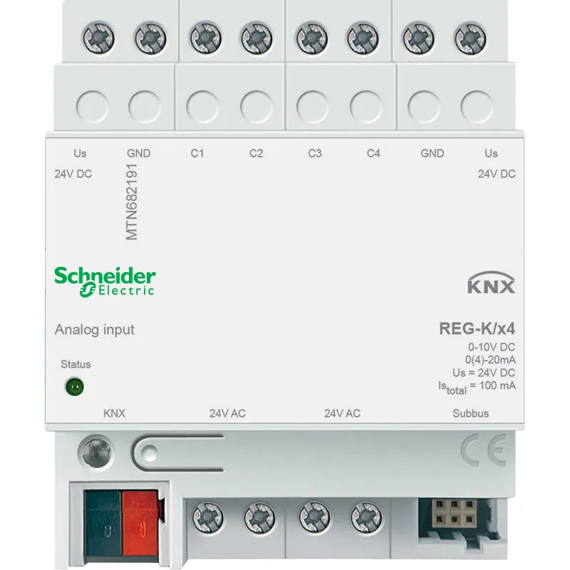 KNX - module d'entrée analogique KNX quadruple