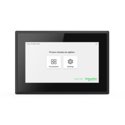 SpaceLogic KNX Ecran tactile IP 7p - Noir - 24v - Wifi - horizontal et vertical