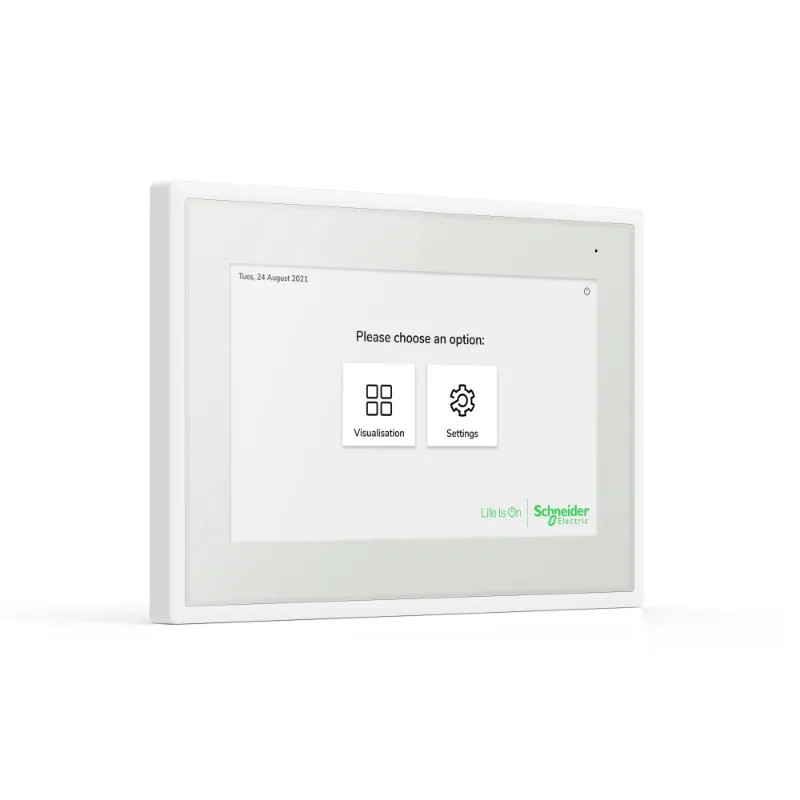 SpaceLogic KNX Ecran tactile IP 7p - Blanc - 24v - Wifi - horizontal et vertical