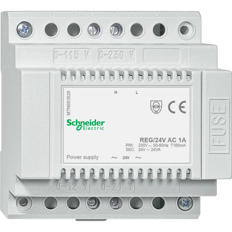 KNX - alimentation 24Vca -1A - 10 pas de 9mm