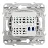 Odace - prise RJ45 CPL - alu- compatible standard HPAV - 200Mbp/s