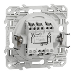 Odace - permutateur - blanc - 10A - griffes montées