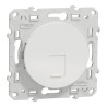 Odace - prise RJ45 - blanc - sans connecteur (empreinte Infraplus)