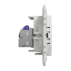 Odace - prise RJ45 cat. 6a STP - grade 3 TV (+multimédia) - blanc