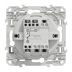 Odace - interrupteur va-et-vient - alu- 10A - fixation par vis connexion rapide