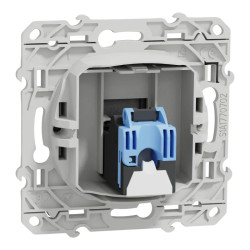 Odace - prise RJ45 cat.6 UTP - grade 1 à 2 (tél. + info.) - à vis - aluminium