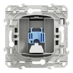 Odace - prise RJ45 cat.6 UTP - grade 1 à 2 (tél. + info.) - à vis - aluminium