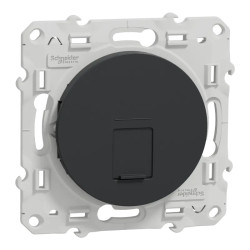 Odace - prise RJ45 - anthracite - sans connecteur (empreinte Infraplus)