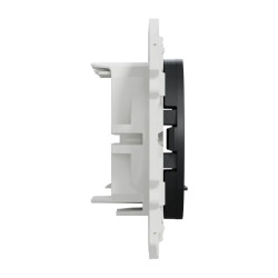 Odace - prise double RJ45 - anthracite - sans connecteur (empreinte Infraplus)